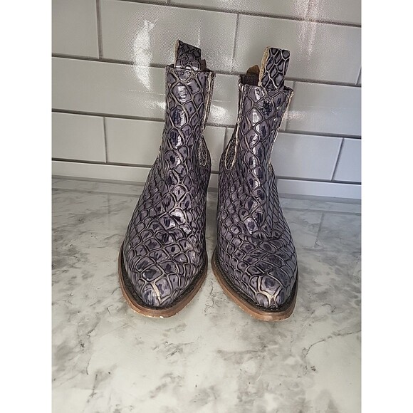 Freebird by Steven Faith Women’s 9/9.5 Ankle Boots  Leather Snake Skin *READ - Picture 7 of 16